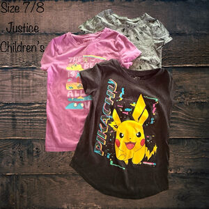 Size 7/8 Children's Place/Justice Tops Bundle